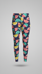 Lemon Zest patterned leggings
