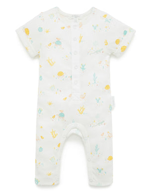 Purebaby Unisex Desert Friends Organic Cotton One Piece