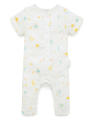 Purebaby Unisex Desert Friends Organic Cotton One Piece