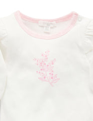 Purebaby White and Pink 3 Piece Organic Set