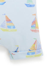 Purebaby Sail Away Organic Cotton Romper