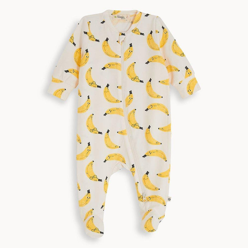 The Bonnie Mob Unisex Banana Organic Cotton Footed One Piece