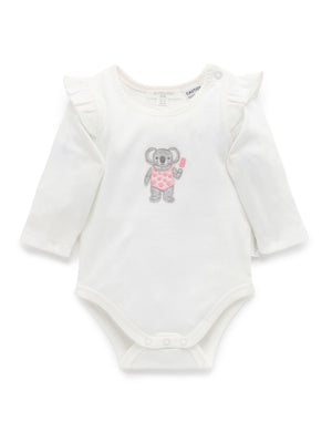 Purebaby Koala Organic Cotton Bodysuit