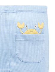 Purebaby Organic Cotton Crab Peekaboo Legging