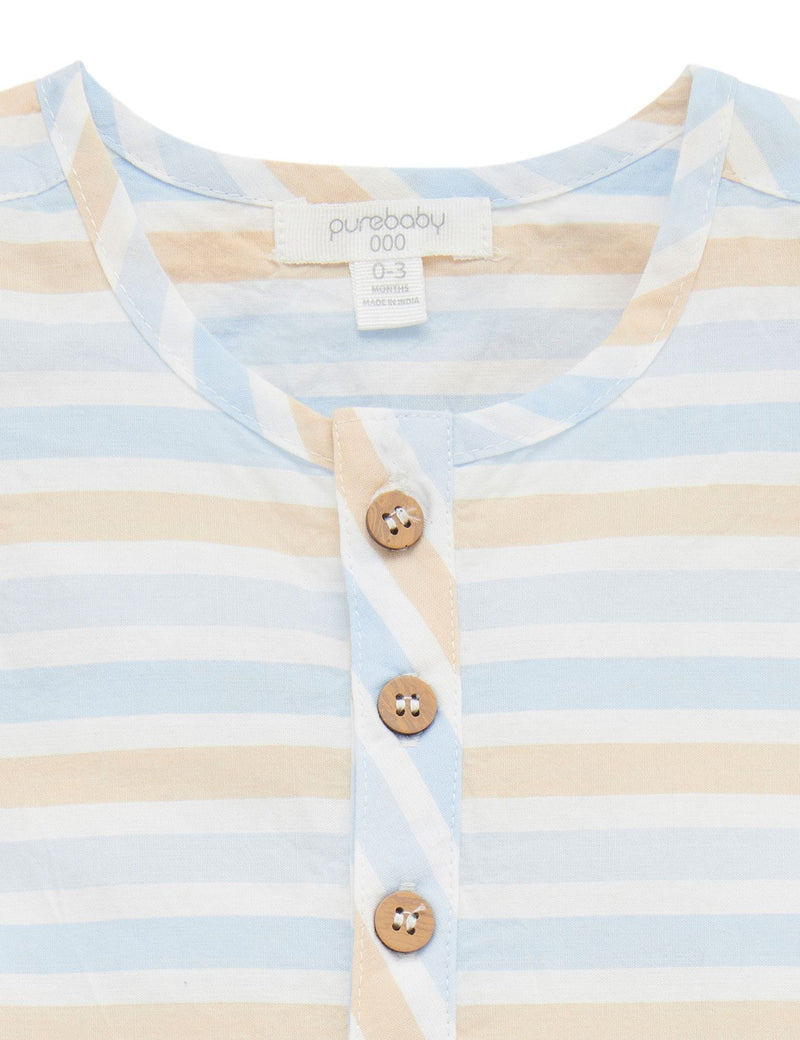 Purebaby Sand & Sky Organic Cotton Romper