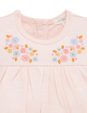 Purebaby Embroidery Organic Cotton Dress