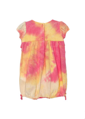 Isobella & Chole Pink and Yellow Tie Dye Romper