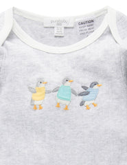 Purebaby Penguin Parade Organic Cotton One Piece