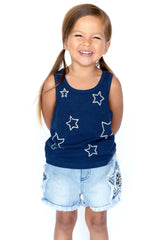 Baby Sara Tank Top with Rhinestone Star Detail