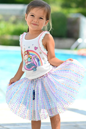 Baby Sara Multi Color Sequin Tutu Skirt