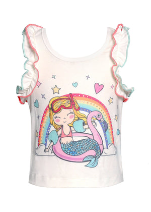 Baby Sara Mermaid Ruffled Top