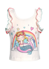 Baby Sara Mermaid Ruffled Top