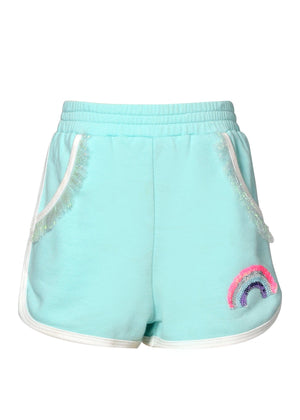 Baby Sara Shorts with Rainbow Patched Detail