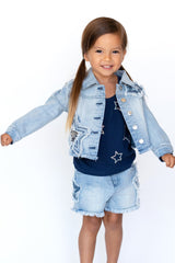 Baby Sara Stone Wash Denim Jacket