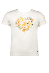 Le Chic Off White Sea Sand Sun Organic Cotton T-Shirt