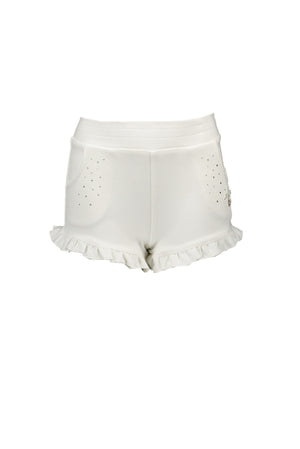 Le Chic Off White Jersey Shorts