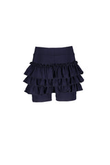 Le Chic Blue Navy Ruffled Shorts