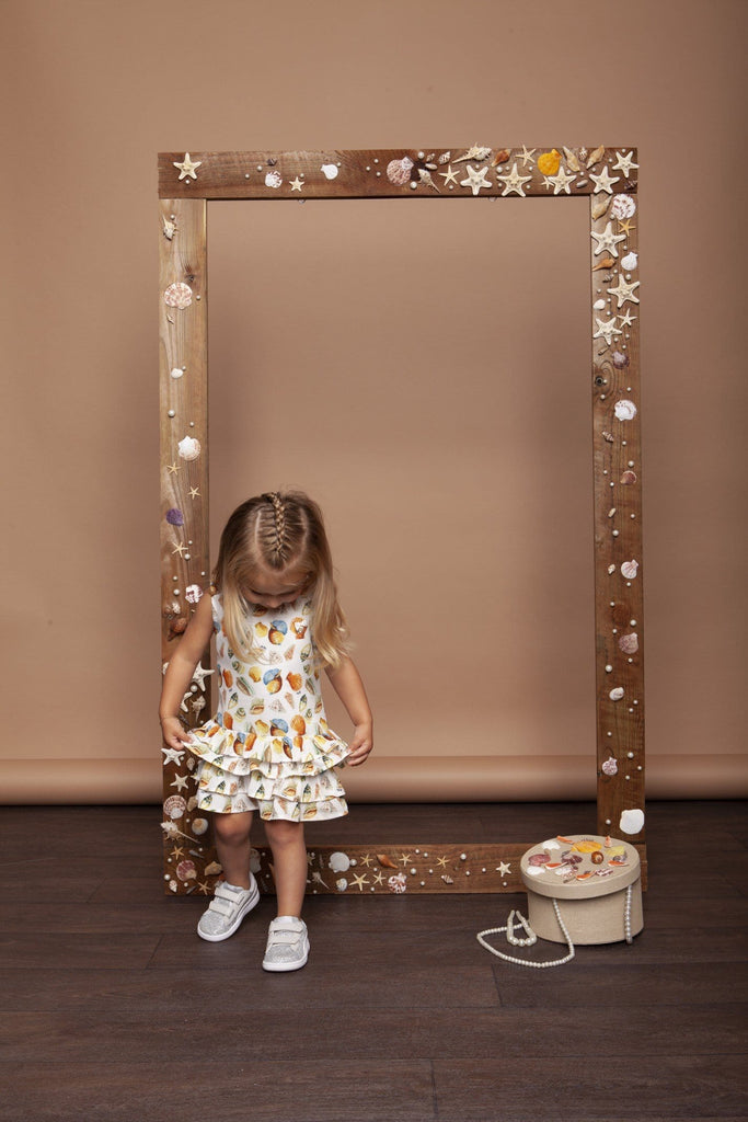 Le Chic Baby Girls Watercolor Seashell Dress Magnolia Sweet Kids Le Chic Baby Girls Watercolor Seashell Dress Magnolia Sweet Kids