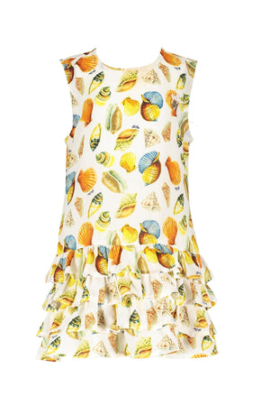 Le Chic Watercolor Seashell Dress