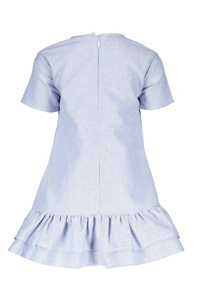 Short Sleeve Chambray Dress