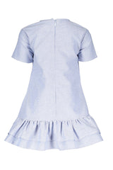 Le Chic Short Sleeve Chambray Dress