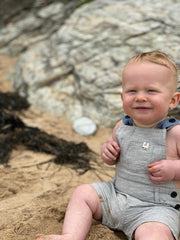 Me & Henry Pale Grey Overalls