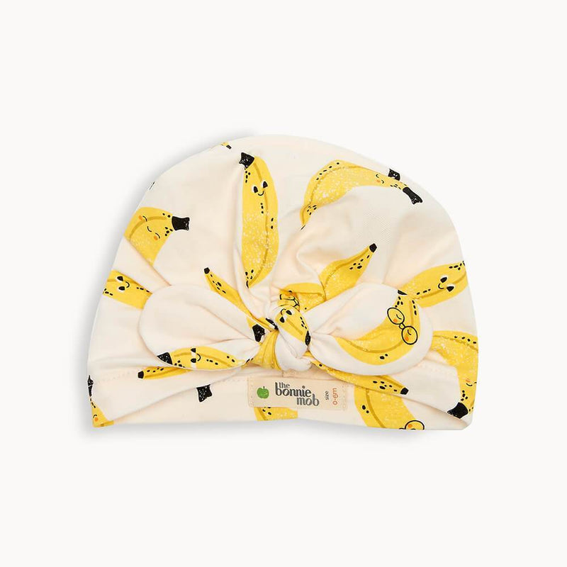 The Bonnie Mob Organic Cotton Unisex Plunge Banana Turban