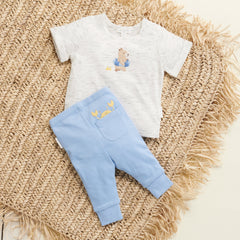 Purebaby Organic Cotton Crab Peekaboo Legging