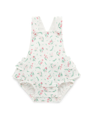 Purebaby Gumnut Blossom Organic Cotton Romper