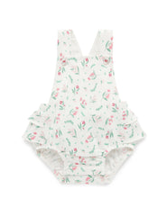 Purebaby Gumnut Blossom Organic Cotton Romper