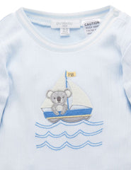 Purebaby Tiny Sailor Organic Cotton One Piece