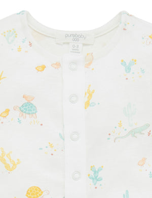 Purebaby Unisex Desert Friends Organic Cotton One Piece