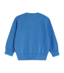 The Bonnie Mob Belmont Organic Cotton Blue Cardigan