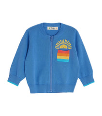 The Bonnie Mob Belmont Organic Cotton Blue Cardigan